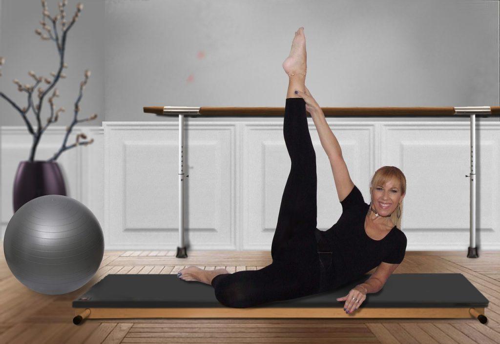 woman, pilates, gym